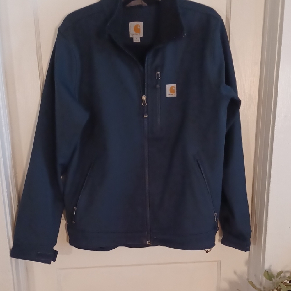 Carhartt Men's Deep Blue Performance Jacket Soft Shell Rain Defender Men's Mediu